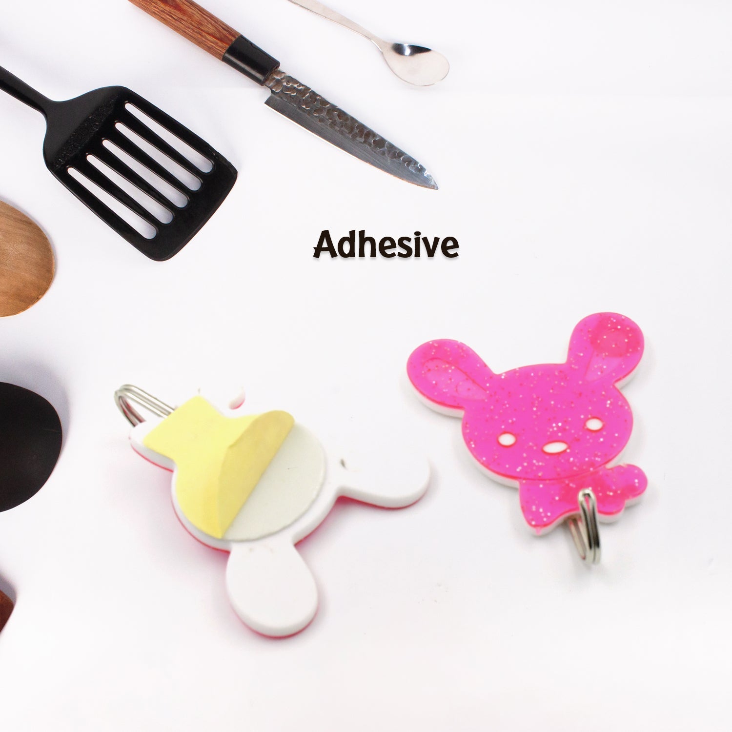 Strong Self-Adhesive Hooks (2 Pc): Heavy Duty, Waterproof, All-Purpose Strong Self-Adhesive Hooks (2 Pc): Heavy Duty, Waterproof, All-Purpose
